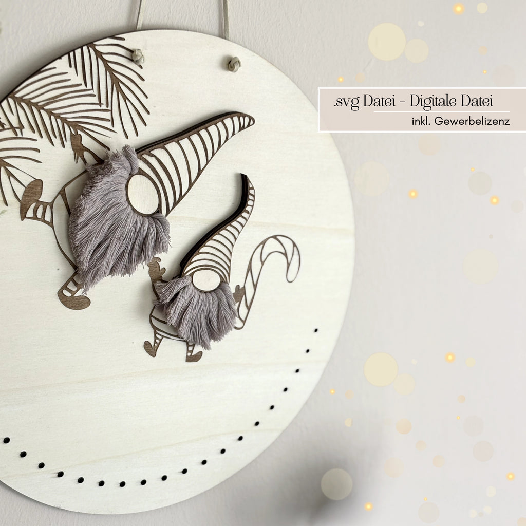 Laserdatei Adventskalender Wichtel