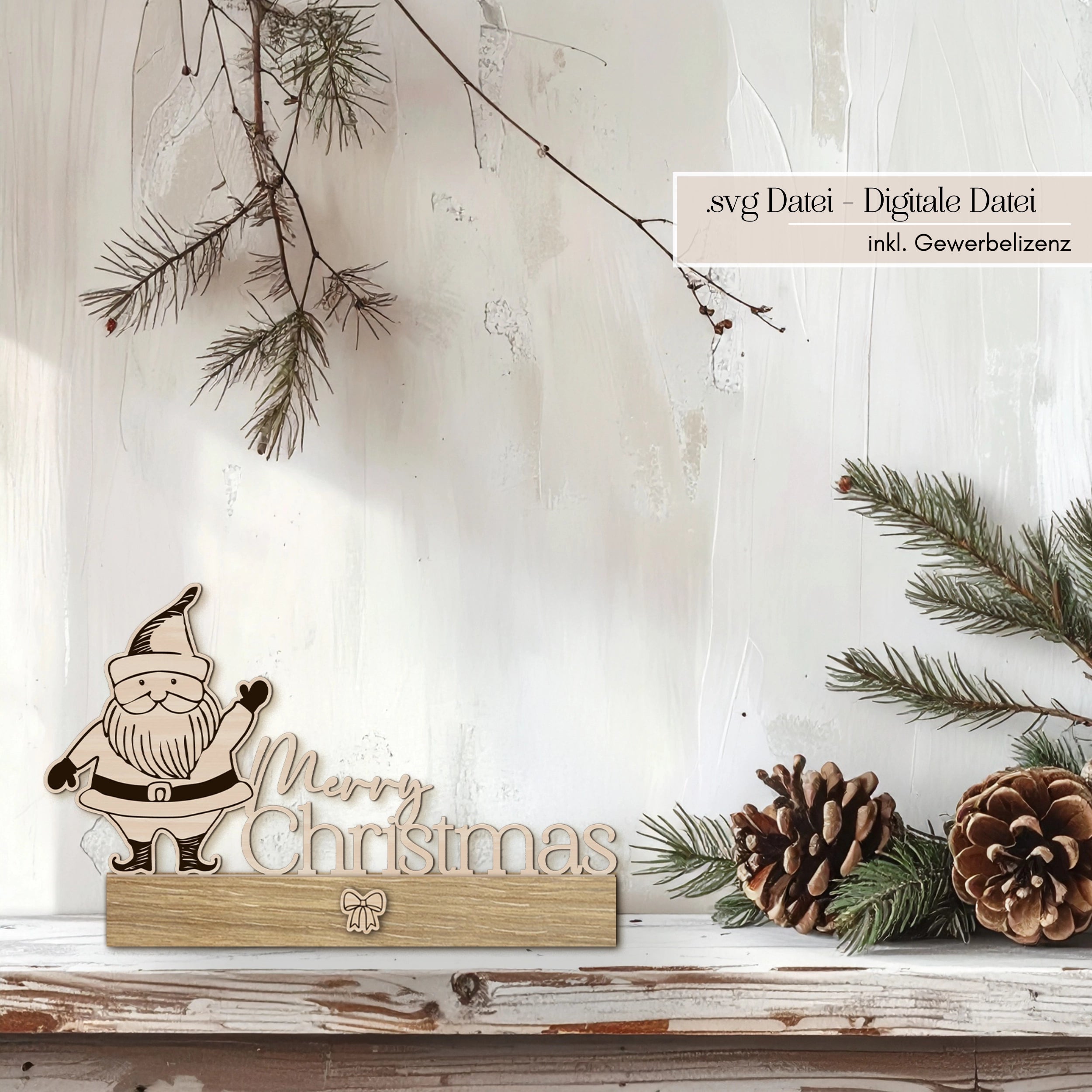 Laserdatei Weihnachten Klötzchen-Einschieber