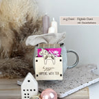 Teebecher Anhänger mit Biegeschnitt und Stecksystem für 4mm Holz