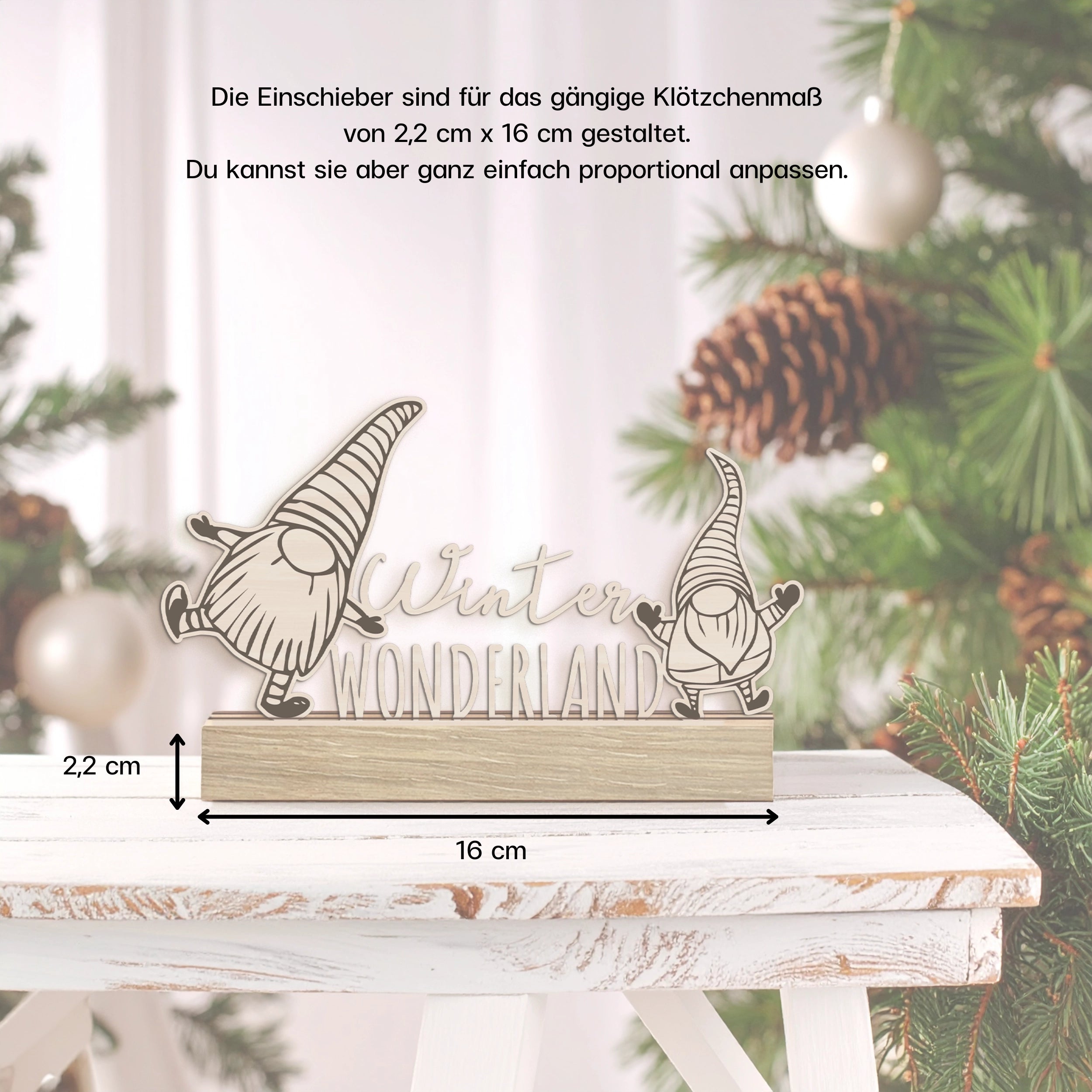 Laserdatei Weihnachten Klötzchen-Einschieber