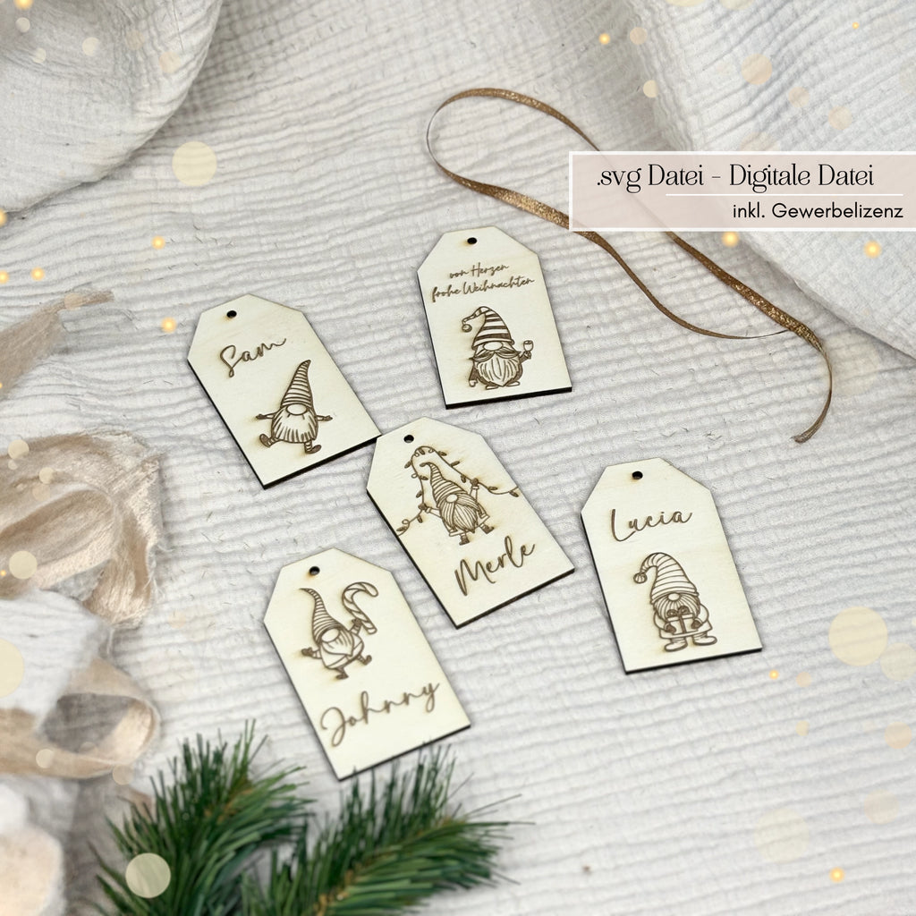 Optimierte Laserdatei für Schneiden & Gravieren von Anhängern