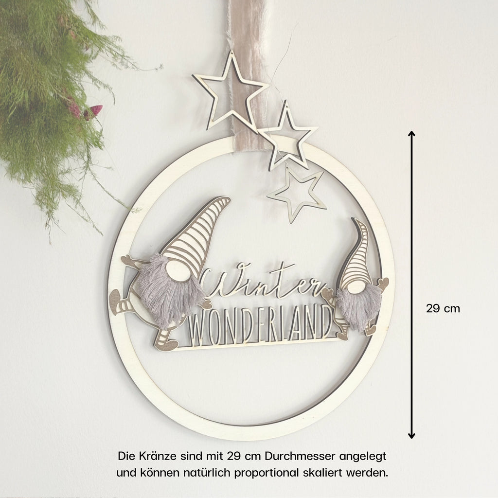 Wichtel-Kranz als Weihnachtsgeschenk oder dekorativer Hingucker