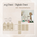 Laserdatei Weihnachts-Teebox Haus