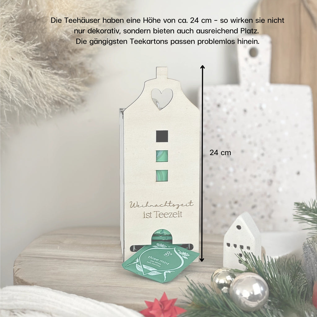 Laserdatei Weihnachts-Teebox Haus