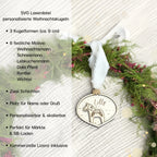 Laserdatei personalisierte Weihnachtskugeln