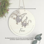 SVG Laserdatei Wichtel Weihnachtskalender aus 4mm Holz