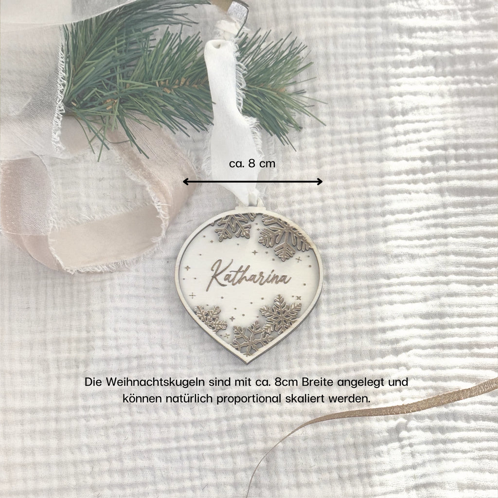 Laser- und Plottergeeignete SVG-Datei für Weihnachtskugeln