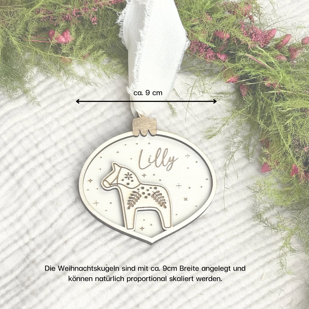Laserdatei personalisierte Weihnachtskugeln