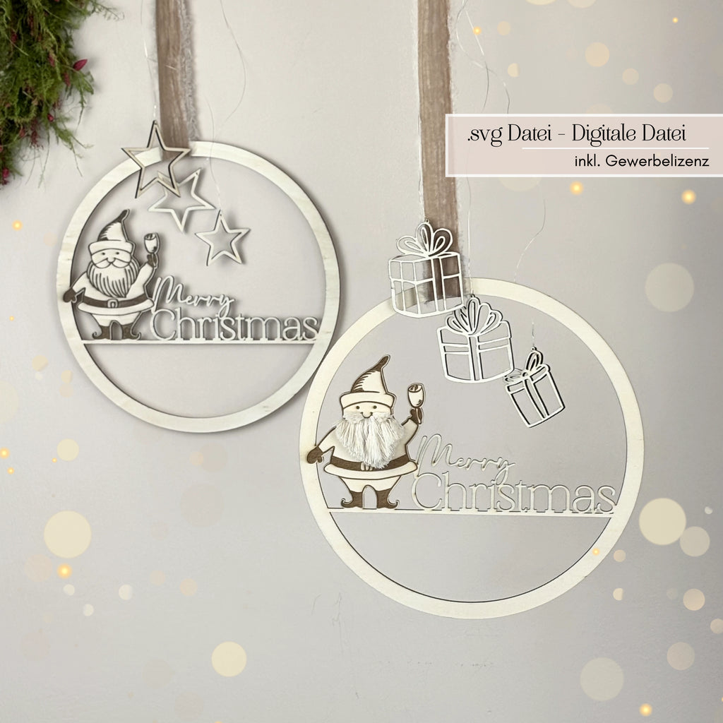 Kranz Weihnachten Laserdatei 