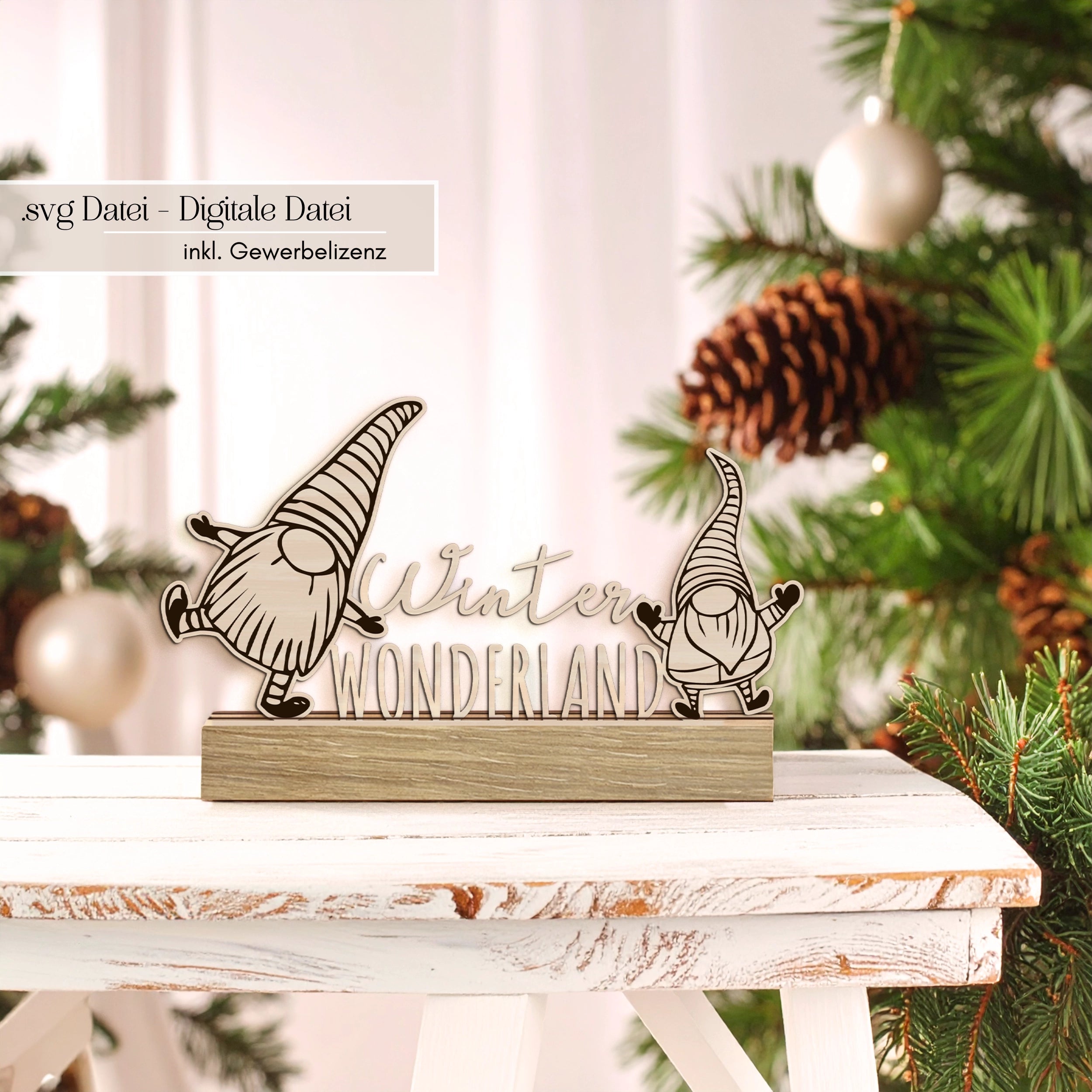 Laserdatei Weihnachten Klötzchen-Einschieber